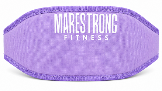 Cinturón de gimnasio lila pastel para mujer Marestrong.