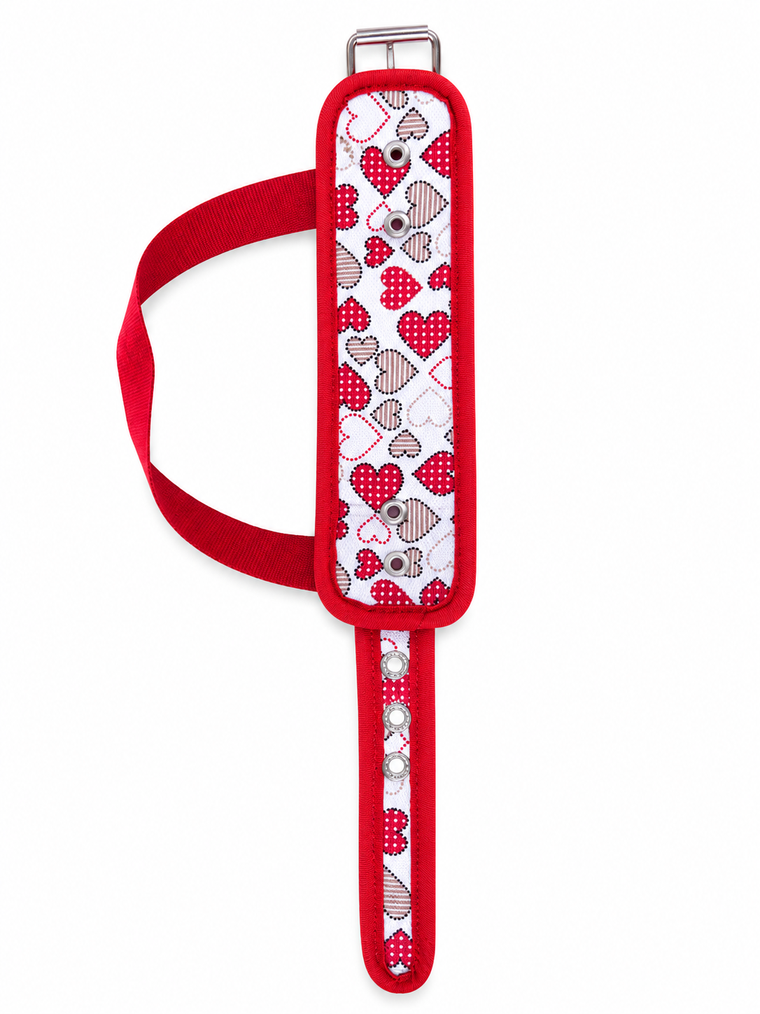 Grilletes para Polea Rojos con Brillos para Mujer