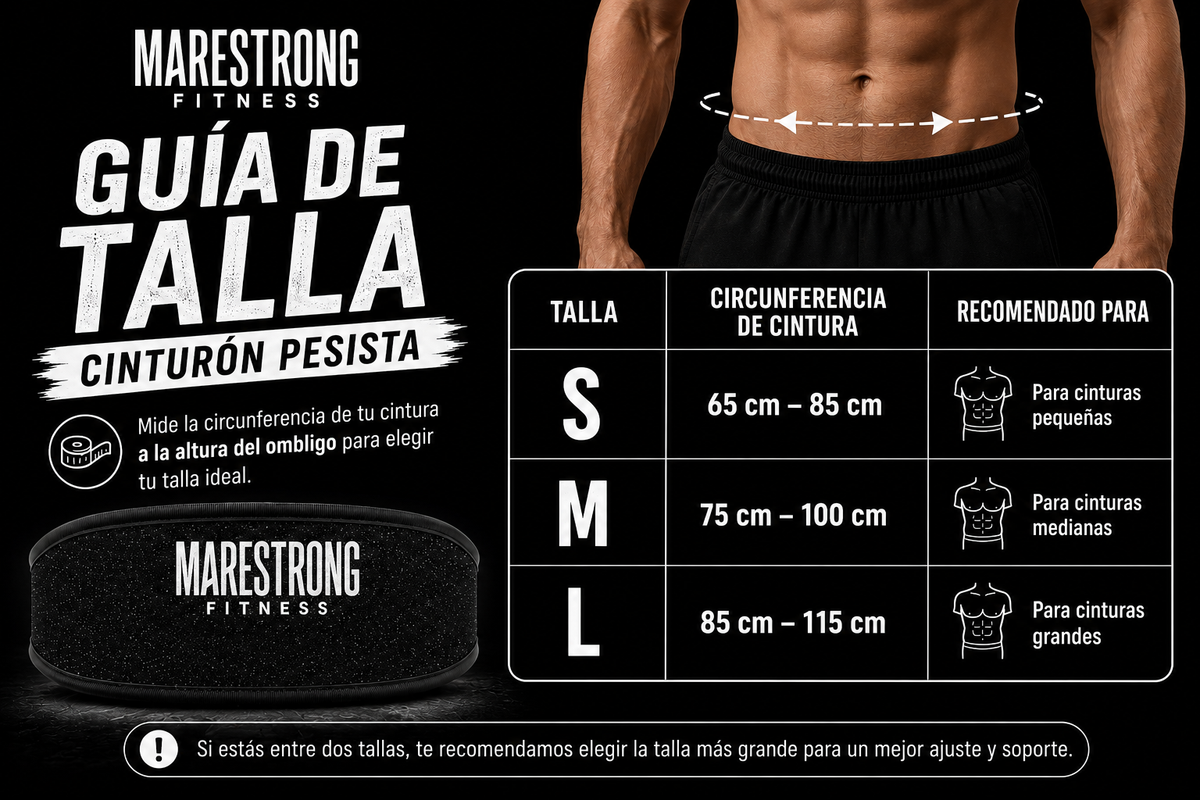 🔵 Cinturón Pesista Azul para Hombre Personalizable