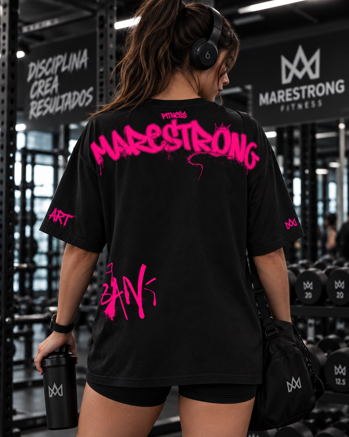 🖤 Playera Oversized MARESTRONG – Urbana Mujer