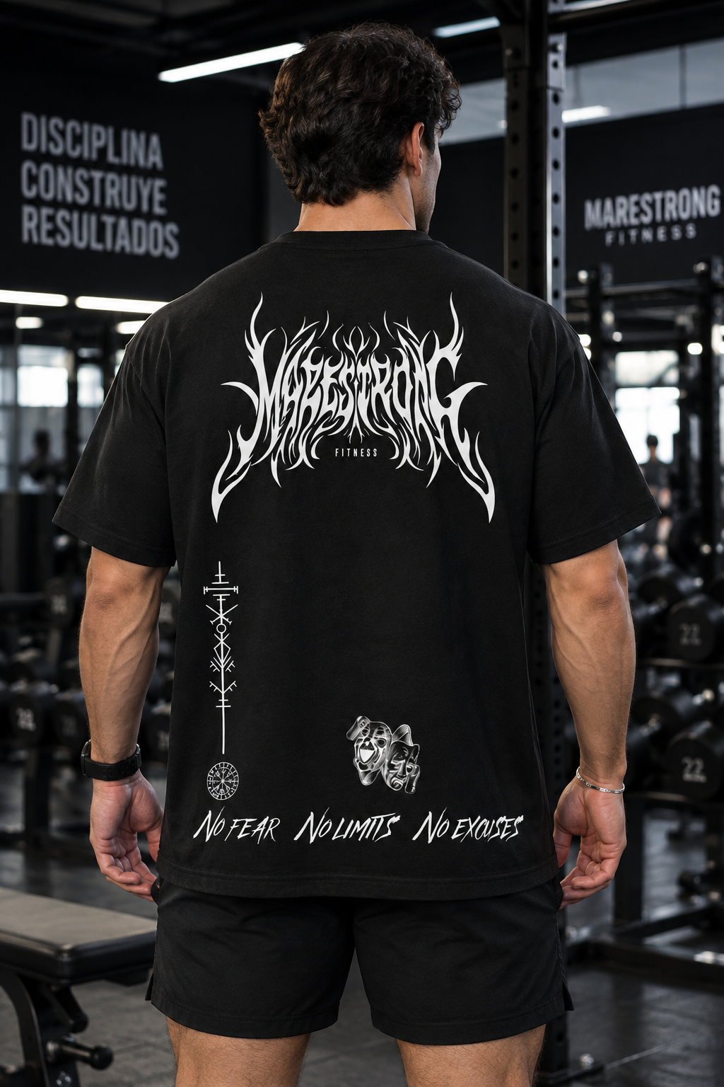 Playera Oversized "No Fear" Unisex | Marestrong Fitness
