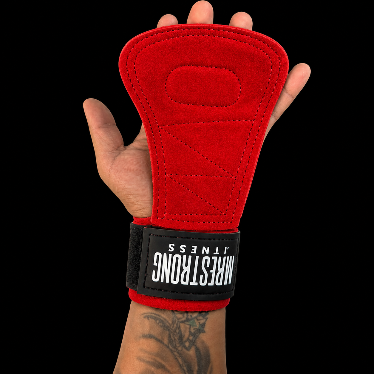 Straps de Carnaza Rojos para Levantamiento de Pesas