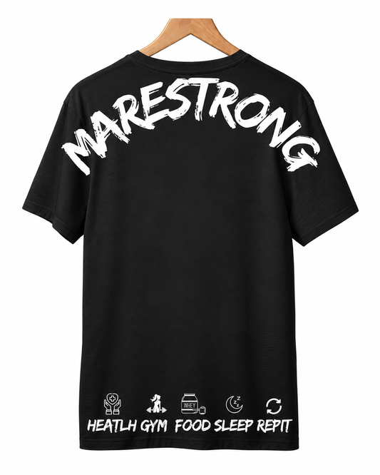 🖤 Playera Oversized blanca Marestrong OFICCIAL