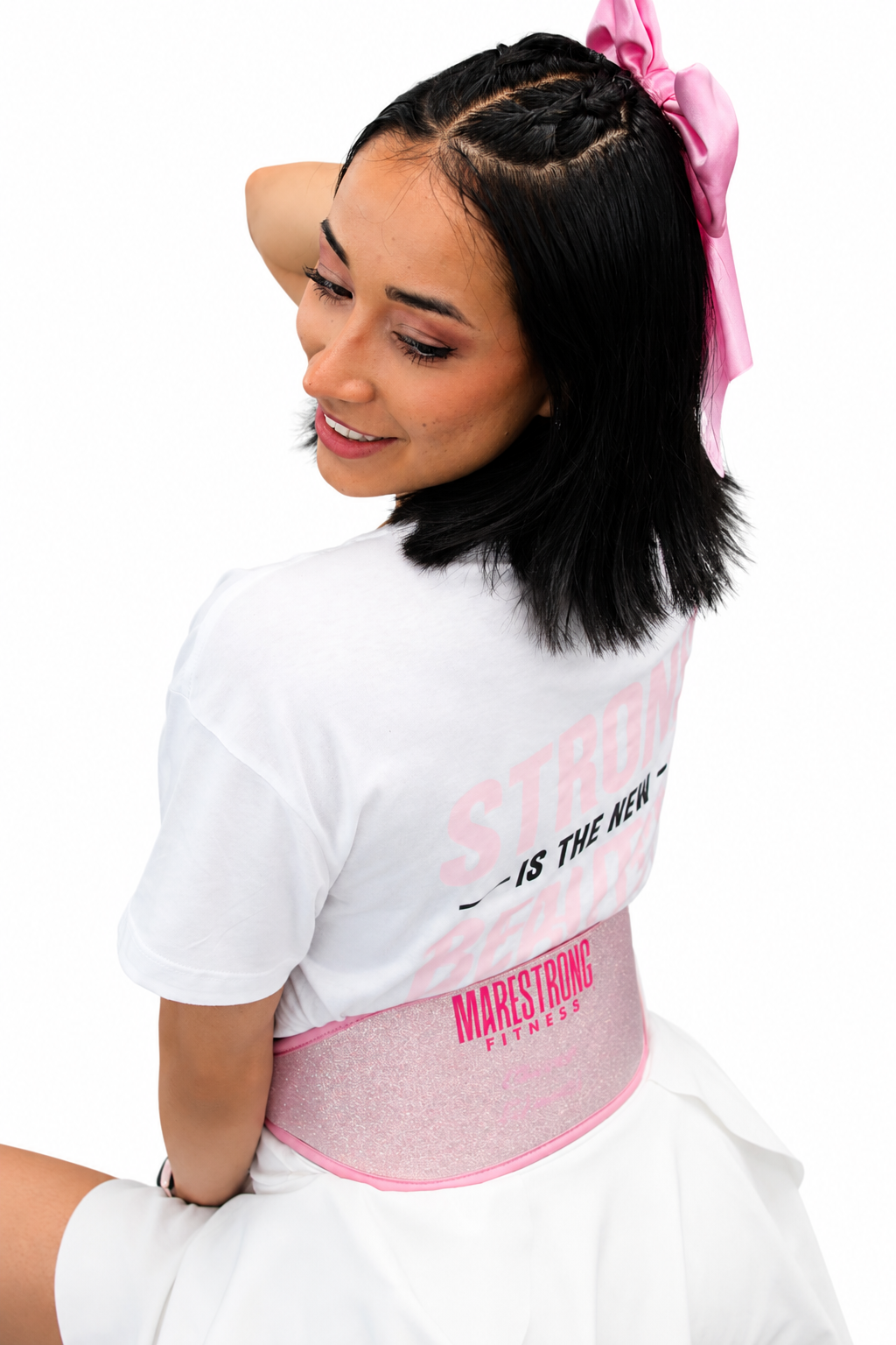 🩷 Cinturón Pesista Baby Pink | Marestrong Fitness