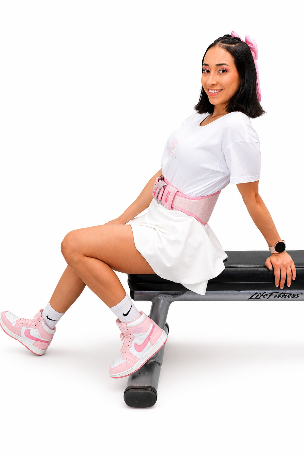 🩷 Cinturón Pesista Baby Pink | Marestrong Fitness
