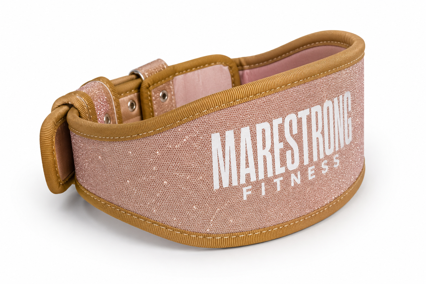 💛 Cinturón Pesista Golden Shine | Marestrong Fitness ✨