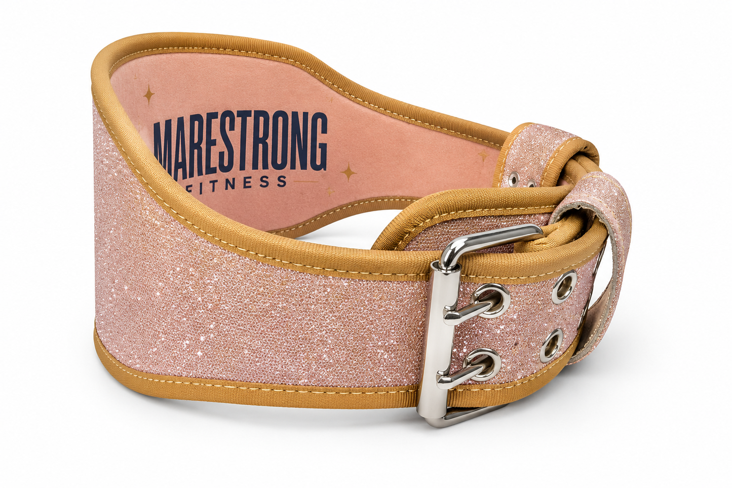 💛 Cinturón Pesista Golden Shine | Marestrong Fitness ✨