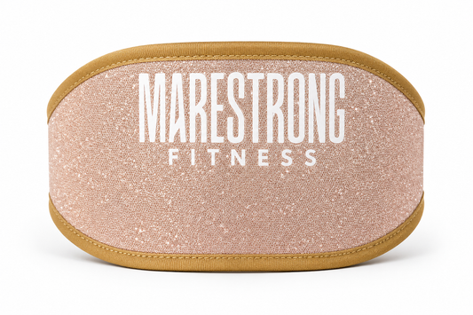 💛 Cinturón Pesista Golden Shine | Marestrong Fitness ✨