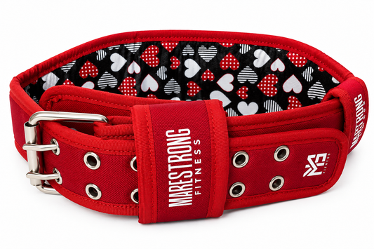Cinturón de Gym Rojo para Mujer Personalizable