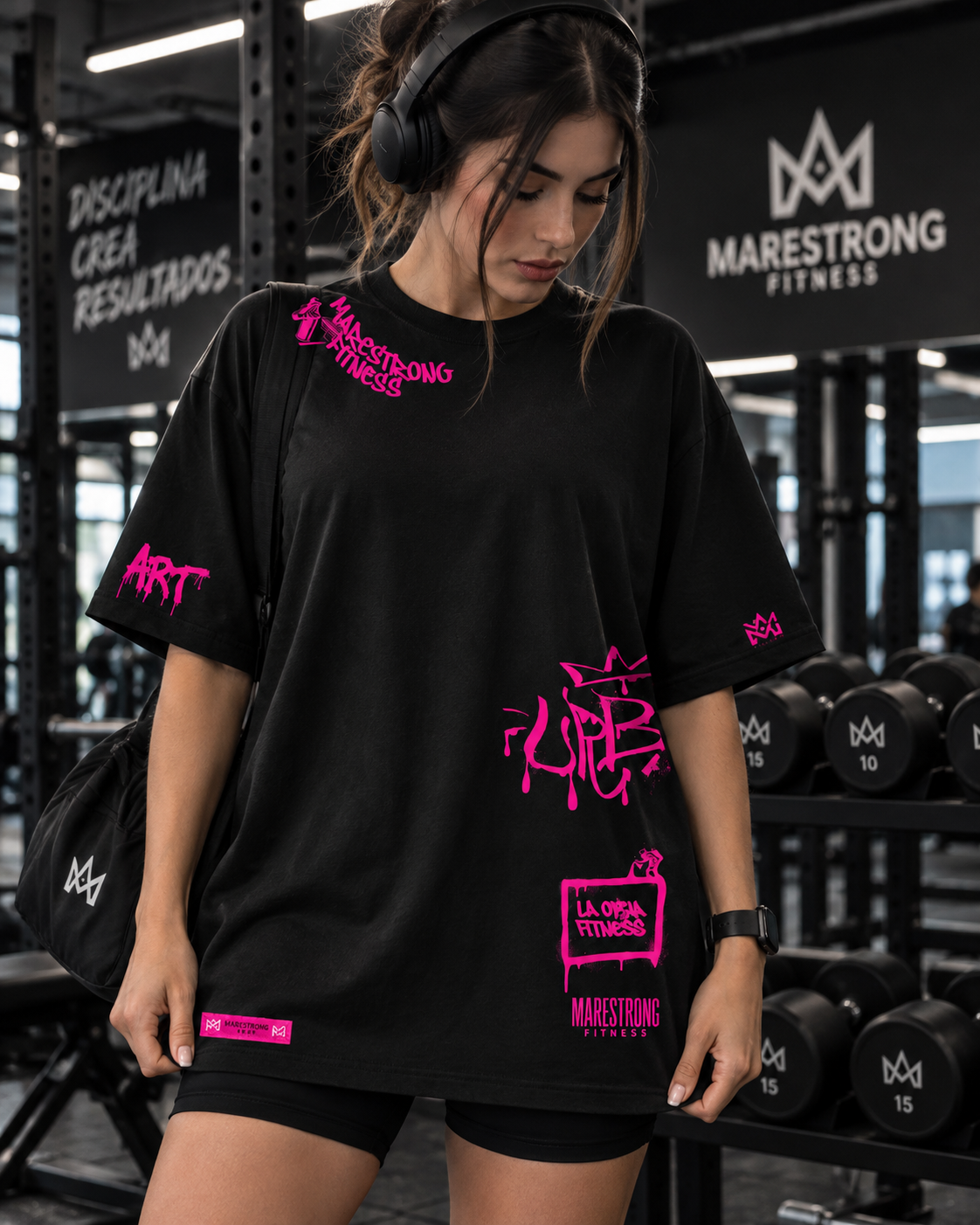 🖤 Playera Oversized MARESTRONG – Urbana Mujer