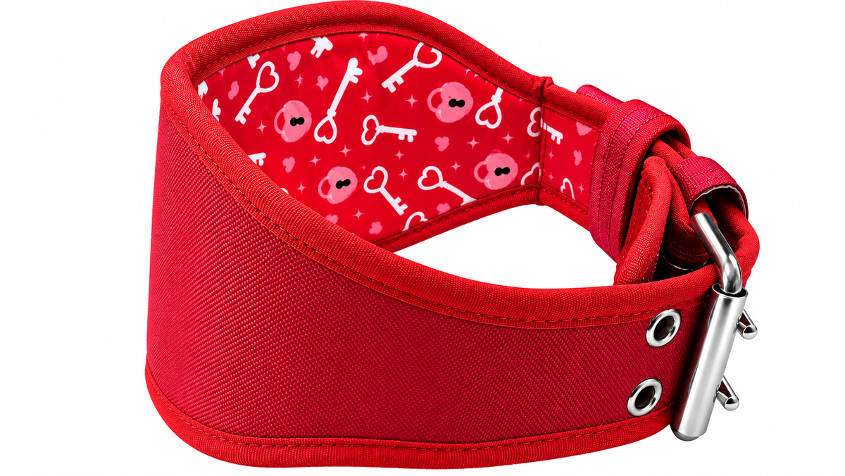 Cinturón Pesista Rojo para Mujer Personalizable