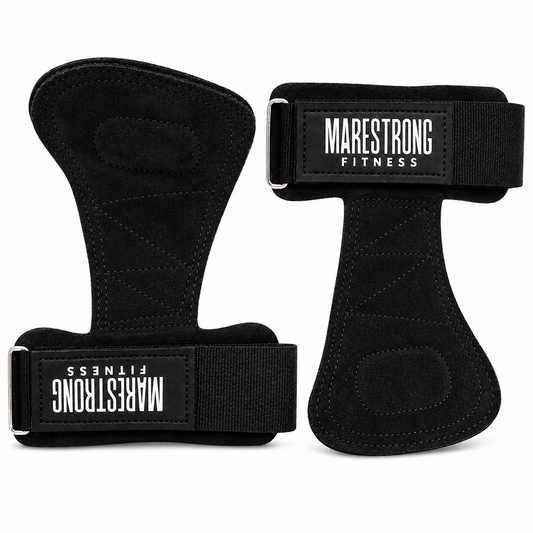 Straps de Carnaza Negros para Levantamiento de Pesas
