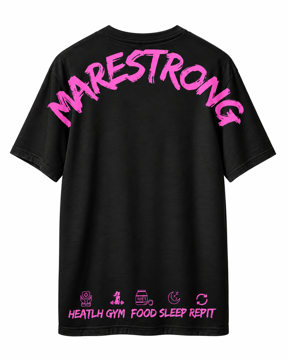 Mega Combo Cinturón + Grilletes + Oversized Marestrong Rosa brillos