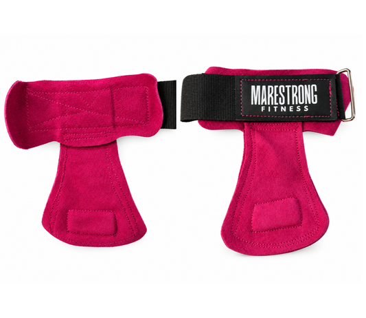 Straps de Carnaza Rosas para Levantamiento de Pesas | Marestrong Fitness